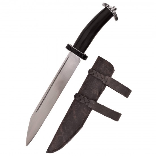 Short Sax with Horn Handle and Leather Sheath (0349855308)