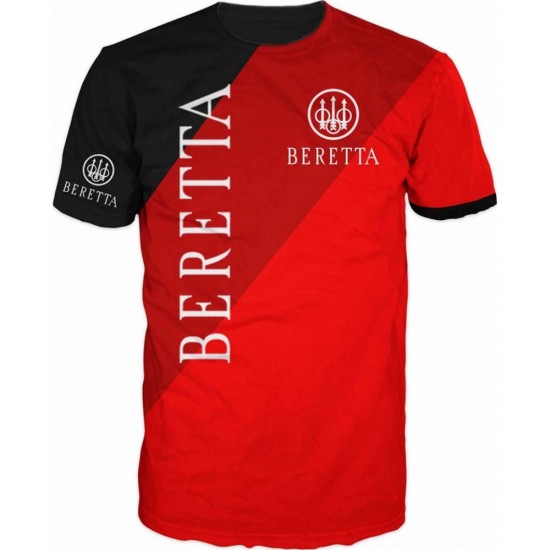 TSHIRT LOGO BERETTA BLACK RED