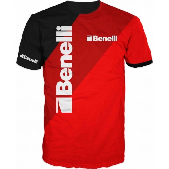 TSHIRT LOGO BENELLI BLACK RED