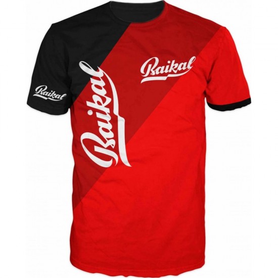 TSHIRT LOGO BAIKAL BLACK RED