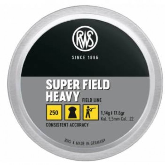 RWS SUPER FIELD HEAVY .25/250 (17,6 grains)